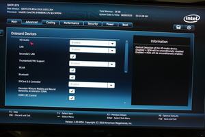 Intel NUC9 Extreme Kit BIOS