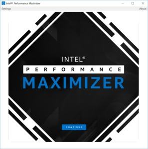 Intel Performance Maximizer