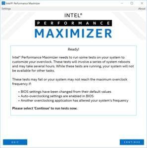 Intel Performance Maximizer