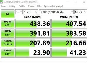 Die USB-3.2-Gen1-Performance über den ASMedia ASM1074