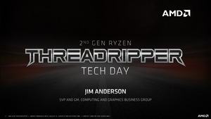 AMD Pressedeck zur Ankündigung der 2. Generation der Ryzen-Threadripper-Prozessoren