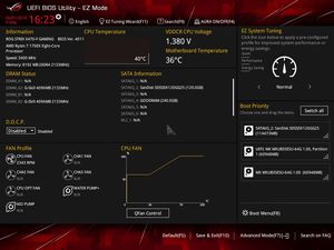 Die UEFI-EZ-Oberfläche beim ASUS ROG Strix X470-F Gaming