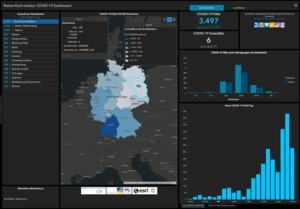 Corona-Dashboar des ESRI