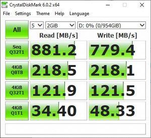 HP P700 1 TB SSD Benchmarks