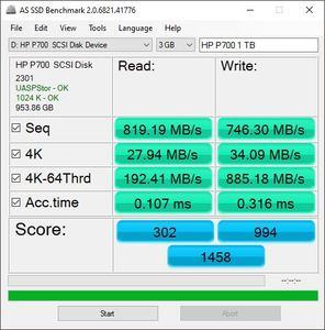 HP P700 1 TB SSD Benchmarks