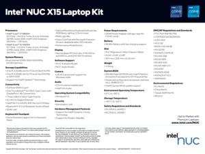 Intel NUC X15 Laptop Kit