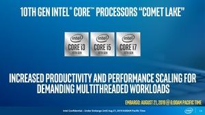 Intel 10th Core Prozessor alias Comet Lake-U und Comet Lake-Y