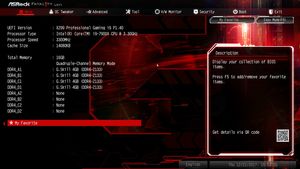 Die UEFI-Advanced-Ansicht beim ASRock Fatal1ty X299 Professional Gaming i9.