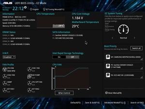 Der UEFI-EZ-Mode beim ASUS Prime Z270-A.