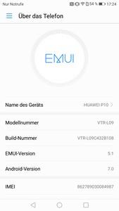 Huawei setzt beim P10 auf Android 7.0 und EMUI 5.1