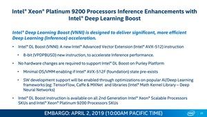 Intel Xeon Scalable 9200 Serie