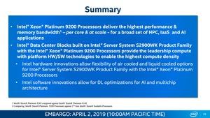 Intel Xeon Scalable 9200 Serie