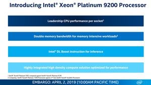 Intel Xeon Scalable 9200 Serie