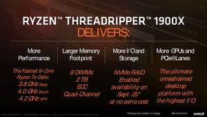 Präsentationsfolien zum AMD Ryzen Threadripper 1900X