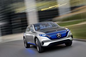 Das SUV Generation EQ soll zeigen, wie das erste reine Elektrofahrzeug der Stuttgarter aussehen könnte (©: Mercedes Benz)