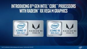 Präsentation zu den 8th Gen Core Prozessoren mit Radeon RX Vega M Graphics