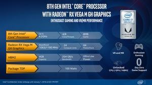 Präsentation zu den 8th Gen Core Prozessoren mit Radeon RX Vega M Graphics