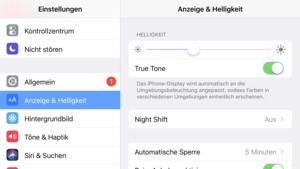 Vom iPad Pro wurde die True-Tone-Funktion übernommen, die für eine dynamische Anpassung der Farbtemperatur sorgt