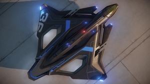 Die Sabre Raven ist ein exklusives Schiff, das Käufer der Intel Optane SSD 900P für das Spiel Star Citizen erhalten. (Quelle: Roberts Space Industries Corp.)