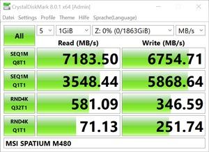 MSI SPATIUM M480 2 TB