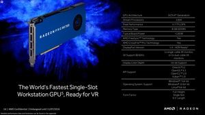 AMD Radeon Pro WX 4100, 5100 und 7100 Präsentation