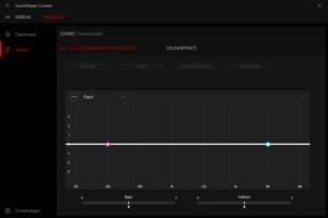 Über die Sound-Blaster-Connect-Software für den PC können der Klang beeinflusst und Firmware-Updates installiert werden