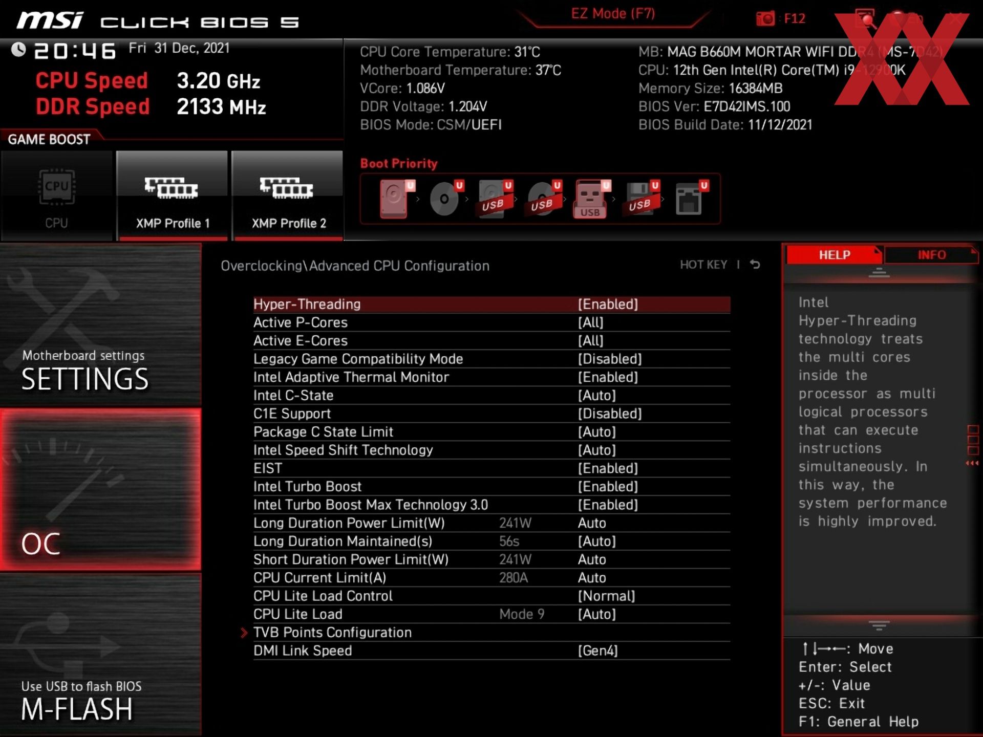 Mortar max bios. Mag b660m mortar WIFI ddr4. XMP профиль. MSI XMP. Материнская плата MSI mag b660m mortar WIFI ddr4.