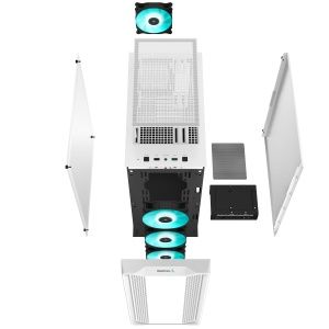 DeepCool CC560 Midi-Tower mit vier RGB-Lüftern