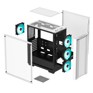 DeepCool CC560 Midi-Tower mit vier RGB-Lüftern