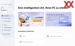 Die Software des Huawei MateBook X Pro (2022)