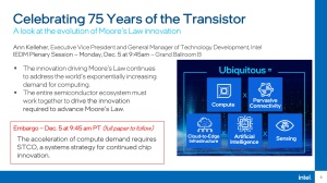 Intel IEDM 2022 Pressdeck