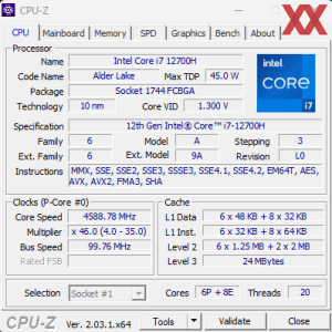 GPUz und CPUz des Tulpar T7 V20.5