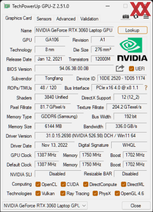 GPUz und CPUz des Tulpar T7 V20.5