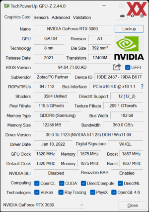 GPUz und CPUz des PCSPECIALIST Titan Nova