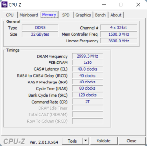 DDR5 und CPU-Z