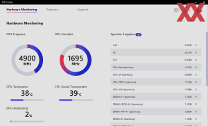 Die Software MSI MEG Trident X 12th