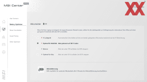 Die Software des MSI Creator Z16P