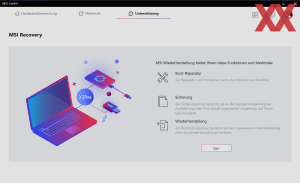 Die Software des MSI Raider GE67 HX 12UHS