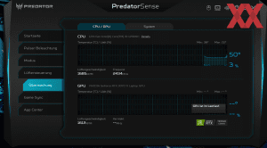 Die Software des Acer Predator Helios 300