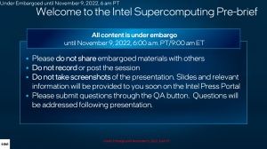 Intel SC22 Briefing