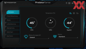 Die Software des Acer Predator Triton 300 SE