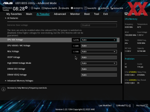 ASUS X670E SoC-Spannung (Default)