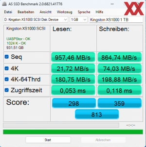 Kingston XS1000 External SSD 1 TB