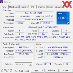 GPUz und CPUz des MSI Katana 15 B12VGK-424