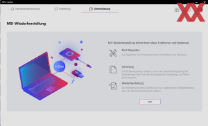 Die Software des MSI Pulse 17 B13V