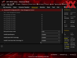 Intel Core i9-13900KS im ASUS-BIOS