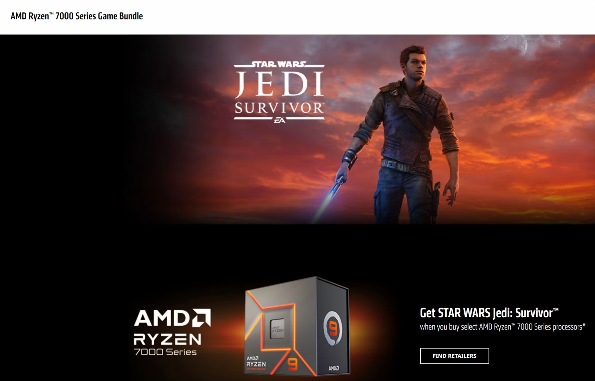 AMD подарит Star Wars Jedi: Survivor покупателям процессоров Ryzen 7000 -  Hardwareluxx Russia