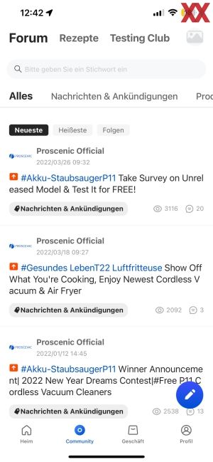 Die App zum Proscenic Floobot X1