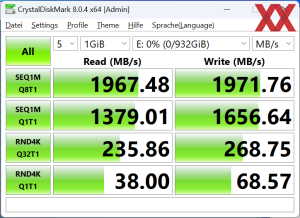 Western Digital WD_BLACK P50 – CrystalDiskMark