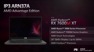 Präsentationsfolien AMD Radeon 7000 Mobile CES 2023